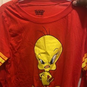 Lond sleeved Red Tweety Bird shirt